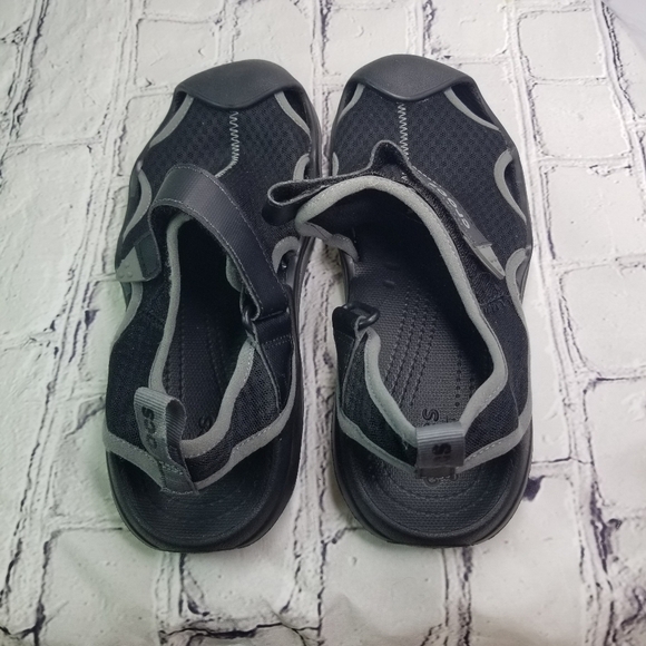 Crocs Swiftwater mesh black gray mesh deck shows - Picture 3 of 12